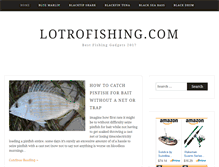 Tablet Screenshot of lotrofishing.com